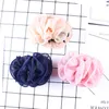 Barrettes JewelryBarrettes sieraden Koreaanse clips Women Chiffon Rose Flower Bow Jaw Clip Barrette Claw Hair Aessories Geschenkdruppel Delivering 202