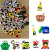 Partihandel Hispanic Mexican Style PVC Sko Croc Charms Mjukt Gummi Jibits Kompatibel med Crok Tillbehör Dekorationer Fit