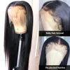 Sömlös rak full spets peruker mänskligt hår 360transparent hd frontal brasiliansk jungfru front peruk 150% densitet före plockad med babyhår