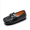 Children Shoes PU Leather Shoes Casual Mocassins Kids Shoes Slip On Boys Loafers Soft Sole Flat Slip On Loafer 21-30 Moccasin