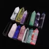 10st Colors Natural Stones Crystal Point Wand Amethyst Rose Quartz Healing Stone Energy Ore Mineral Crafts Home Decoration 4-6cm