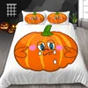 Conjuntos de roupas de cama Conjunto de Halloween Cober de edredão impresso 3D Crianças infantis Cavalias de cama de poliéster macio da moda Decorações