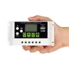 Controlador de carga de paneles solares de 10A 12V / 24V PWM Li-ion Li-ion ácido Cargador de batería USB Pantalla LCD