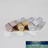 Packing Bottles 5ml Lip Gloss Containers Pentagon Gold Silver Rose Empty Lipgloss Packaging Cosmetic Tubes with Wand 10pcs