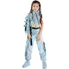 Clothing Sets Girls Technology Sense Catwalk Fashion Girl Model Jazz Dance Style Costume Hip-hop Suit Kids Clothes