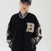 JING ZHE Harajuku Jacke Männer Knochen Brief Stickerei Mäntel Liebhaber High Street Baseball Jacke College Stil Punk Bomber Jacken 210819