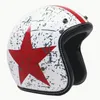 オートバイヘルメットドット承認4シーズンオープンヘルメットレーサーCAFE CASCOレトロモトスクーターチョッパービンテージデ