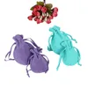 Gift Round Velvet Pouches Bags 7x9 9x12cm Jewelry Organizer Dustproof Flannel Drawstring Wedding Packing Bag Accessories