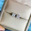 Flower Cut 2ct Diamond Stud Earring 100 Echte 925 sterling zilveren Sieraden Belofte Engagement Bruiloft Oorbellen voor Vrouwen Mannen7235581