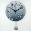 Оптовые дизайнерские настенные часы современного дома украшения 3D декор стены КЛКОК гостиная декора тихий настенные часы часы Дювар Saati 210401