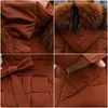 X-Long Ankomst Fashion Slim Women Winter Jacket Bomull Polded Warm Tinken Ladies Coat Long Coats Parka Womens Jackor 211018