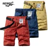 Hommes Cargo Shorts Summer Casual Camouflage Mode Modèle Impression Pantalon court Mâle Coton Respirant Legwear 210714