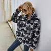 Women Fleece Hoodie Sweatshirts Winter Japanese Fashion Women's Autumn Plaid Coat Thicken Women sweatshirts jacket 210514