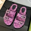 Lady Multicolor Slippers 658020 Slide Sandals with Straps Easy to Wear Summer Spring Autumn Scuffs 35-43
