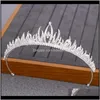 その他のジュエリードロップ配信2021 NPASON SIR RANESTONE PRINCESS TIARA HEADBAND BRIDE CROWN AND TIARAS WEDDING HAIR AESSORIES LADIES HEADICE