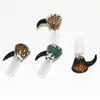 Smoking 14mm 18mm Male Wig Wag Glass Bowl With Handle Colorful Heady Glass Bowls For Water Bongs Pipes Dab Rigs