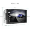 새로운 2 DIN 주차장 라디오 7 "HD Autoradio Multimedia Player 2Din 터치 스크린 자동 오디오 스테레오 스테레오 MP5 Bluetooth USB TF FM 카메라 스피커