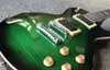 1959 Slash Anaconda Burst Flame Maple Top Verde Guitarra elétrica Marrom escuro Corpo de mogno, Tuilp Tuners, Chibson Guitars