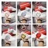 2022 Designer Luxury Women Casual Shoes Low-Top Leather Sneaker Lady Calfskin Crystal Lace-up Vit Sko Street Style Fashion Comforte Mysig med Box Storlek 35-40