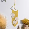 بوهو مكرم نسيج الجدار ديكور شنقا dreamcatcher diy غرفة الديكور الاطفال البومة القمر نجمة حلم الماسك المنزل حلية M3911