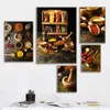 Canvas Painting Fragrant Spices Chili Pepper Paprika Turmeric Printed Poster Wall Art Home Decor Kitchen Modern Picture Cuadros