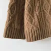 Ceinture Cardigans d'hiver Femmes Automne Pull Cardigan Veste Femme Twist Twist Sashe Manteau en tricot surdimensionné Tops 210601