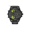 Orologi sportivi da uomo militari 50mm quadrante grande in pelle dorata orologio da uomo in acciaio inossidabile moda orologi da polso da uomo in zaffiro di lusso class273H