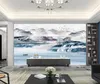 Bakgrundsbilder 3D-väggklistermärke Kinesisk bläck Landskap för vardagsrum Sovrum Foto Bakgrund Hög kvalitet