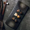 Dishes & Plates 10-inch Japanese Sushi Plate Flat Restaurant Dish Creative Ceramic High-grade Tableware