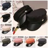 Moda Donna Uomo Cappello militare Primavera Autunno Cappelli da marinaio Nero Ladies Beret Caps Flat Top Captain Cap Travel Cadet Cappello ottagonale Y21111