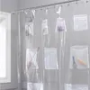 shower curtain window set