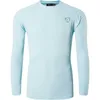 Jeansian T-shirt à manches longues pour homme UPF 50+ UV Sun Protection Outdoor T-shirt T-shirt Beach Summer Sport LA245 OceanBlue2 210629