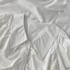 コロバフの新しいシングルブレストクロップシャツプレッピースタイルスウィートパフスリーブターンダウンカラーブラウス韓国のシックブロスマザー210430