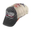 Donald Trump 2024 Baseball Caps patchwork lavé extérieur Rendre l'Amérique à nouveau chapeau le président républicain Mesh Sports Cap