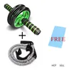 Muscular Equipamento de Exercício Home Fitness Double Wheel Abdominal Power roda AB Roller Gym Roller Trainer Trainer