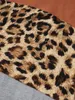 Abito a T-shirt leopardato tagliato e cucito per bambine da bambina LEI