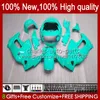 Body For HONDA VTR1000F SuperHawk VTR 1000 VTR-1000F 1997 1998 1999 2000 2001 2002 2003 2004 2005 51No.121 Glossy Cyan VTR1000 F 1000F 97 98 99 00 01 02 03 05 OEM Fairing