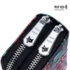 Coin Bag Double Zipper Cowhide Card Case Rfid Anti-radio Frequency Scanning Painting CL-71802554