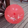 Vuxna storlek japansk kinesisk orientalisk parasol handgjorda tygparaply för bröllopsfestpografi dekoration paraply till sjöss FW4570450