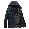 Men's Down & Parkas Parka Men Coats Winter Jacket Thicken Hooded Waterproof Outwear Warm Coat Fathers' Clothing Casual Overcoat