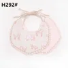 Newborn Burp Cloths Bibs Baby Tassel Floral Bandana Printed INS Fashion Waterproof Pure Cotton Saliva Scarves Towel DAJ147