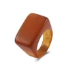 Kleurrijke transparante hars acryl band ring nieuwe vintage geometrische brede dikke wijsvinger ringen voor vrouwen gemengde bulk sieraden