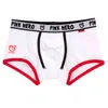 4 pz \ lotto Pink Heroes Classic Uomo Intimo Boxer Cotone di alta qualità Mutandine maschili comode M / L / XL / XXL H1214