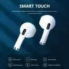 TWS Bluetooth Earbuds Wireless White in ear Auricolare Cuffie stereo microfono Mini Pro 6 per telefono cellulare