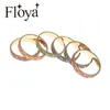 Clusterringen Floya Roman Figuur Stapelbare ring Goud koper Koper Inner 4 mm Breedte Verwangbare originele cocktailbandaccessoires