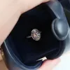 Echter 925er-Sterlingsilber-Diamantring in Tropfenform und Originalverpackung, passend für Pandora-Hochzeitsringe, Verlobungsschmuck für Frauen