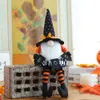 Party Supplies Halloween Gnomes Decorations Dangle Leg Shelf Sitters Handmade Plush Wizard Witch Dolls Ornaments Kids Gifts XBJK2108