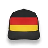 Niemcy Młodzież Kapelusz DIY Darmowy Niestandardowy Made Number Number DEU Cap Nation Flag De Country German College Drukuj zdjęcie Czapki baseballowe