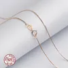 100% 925 Sterling Silver 1mm Snake Chain Necklace For Women , / Gold Fine Jewlery Men 40cm,45cm,50cm,55cm,60cm,70cm Chains