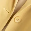 Peonfly Suit Ceket kadın Ceket Moda Uzun Kollu Gevşek Rahat Katı Ofis Bayan Tek göğüslü Zarif Hırka Tops 211006
